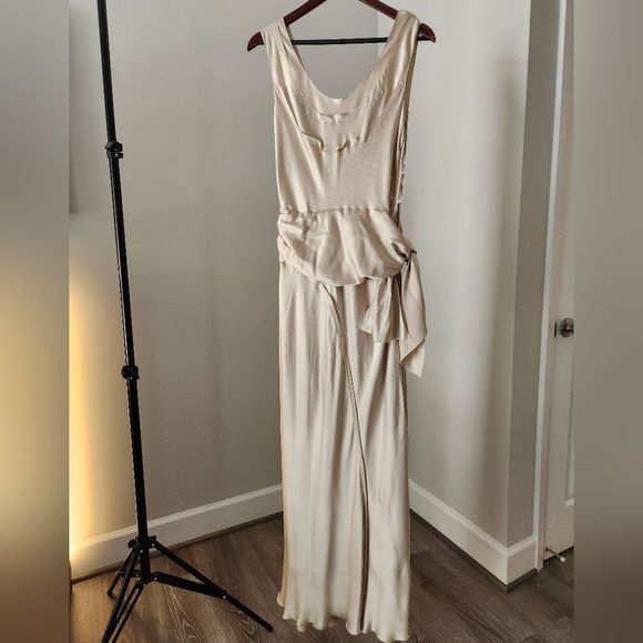 Alberta Ferretti Cream Maxi Dress - Picture 11 of 15